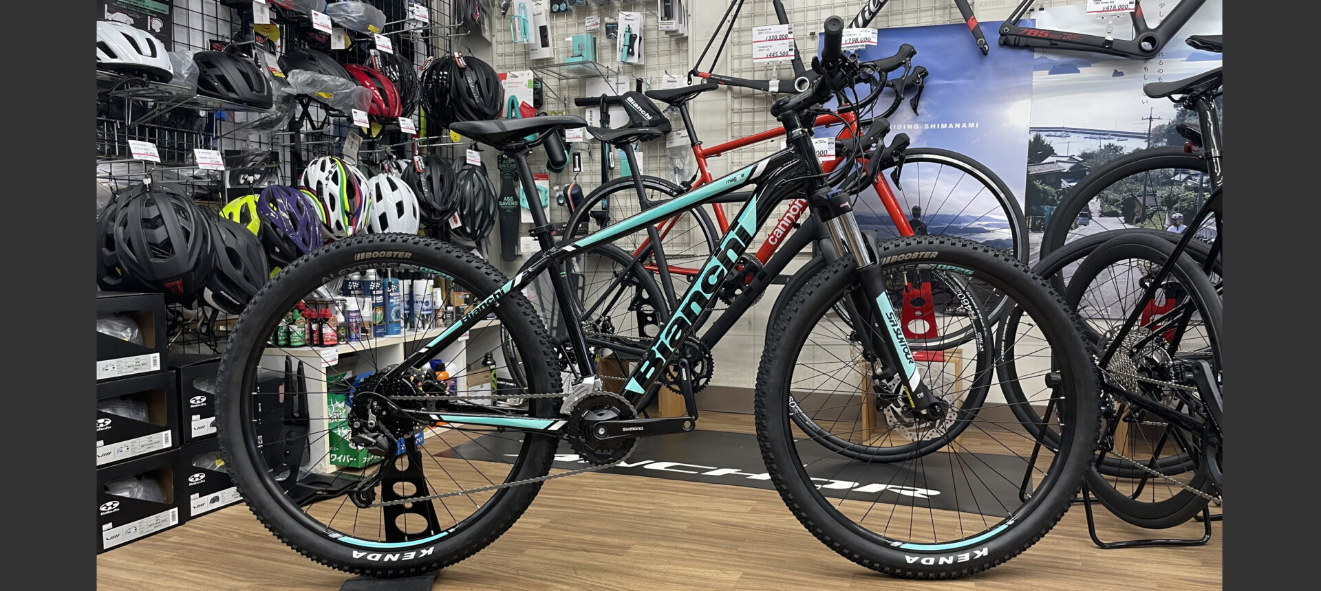 Bianchi MAGMA 7.2 SHIMANO ALIVIO MIX 2×9 ショップ在庫を組みました！ スポーツサイクル ウエキ