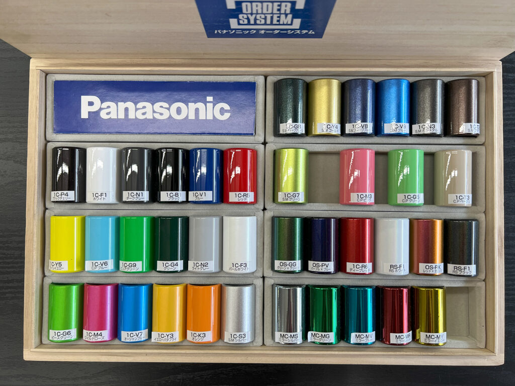 Panasonic カスタムオーダーシステムPOS のカラーサンプルを撮影しま 