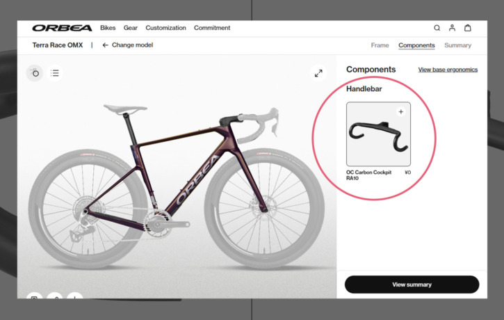 ORBEA_Handlebar_OC_Carbon_Cockpit_RA10_top