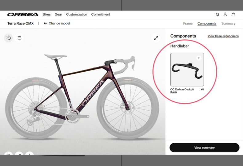 ORBEA_Handlebar_OC_Carbon_Cockpit_RA10_top